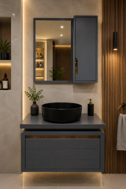 کابین روشویی مدرن PVC مدل آرشام