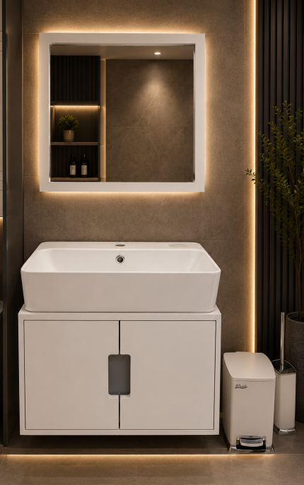 کابین روشویی PVC مدل آیلار برند KRD CABIN