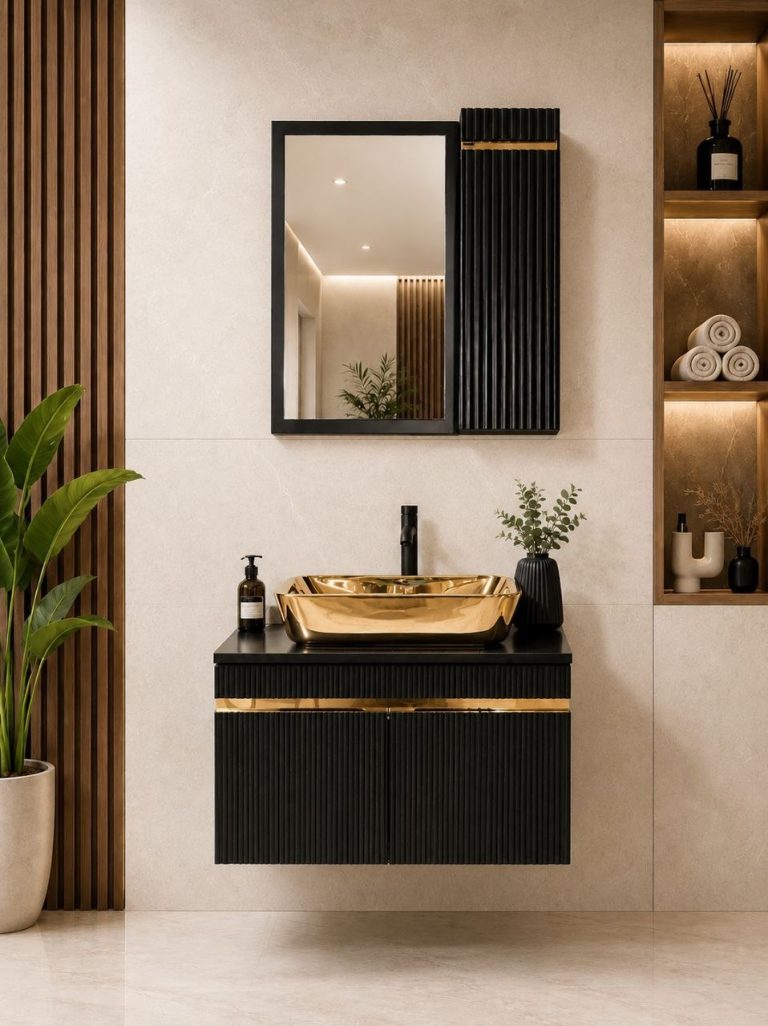 کابین روشویی مدرن PVC مدل درنا